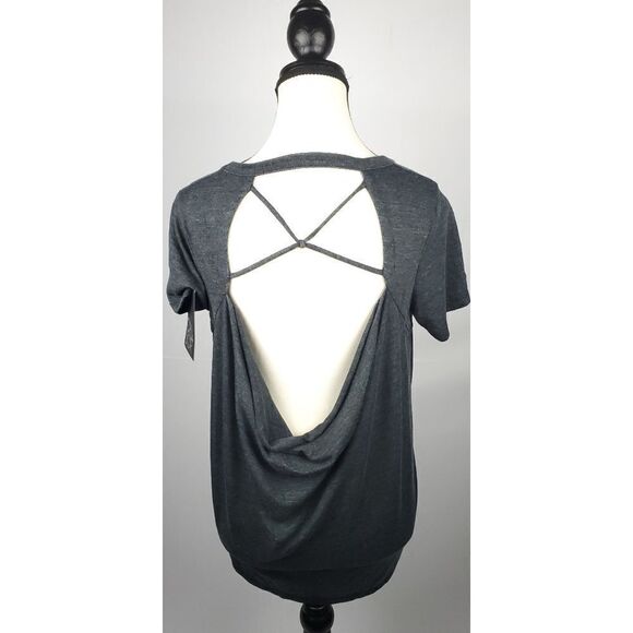 Chaser Vintage Tribend Jersey heather gray open back size medium - Picture 2 of 5